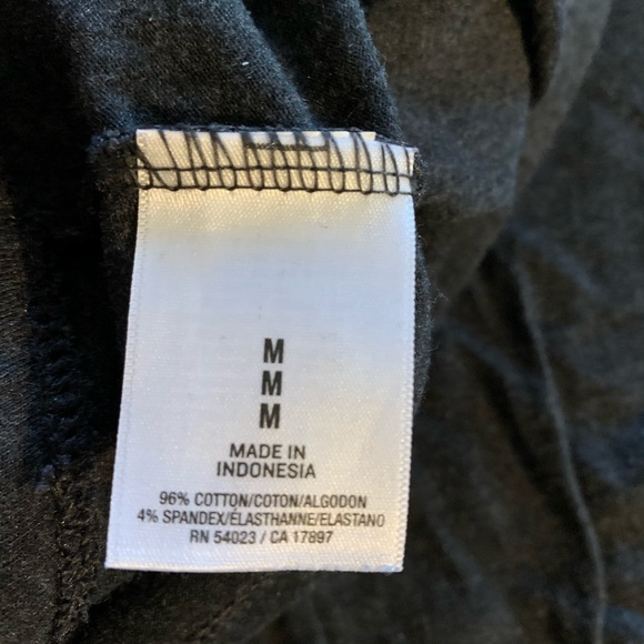 Maternity Full-Panel Jersey Leggings, Charcoal, Old Navy, size M - Picture 4 of 4